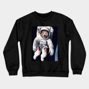 Space Walking Bear Crewneck Sweatshirt